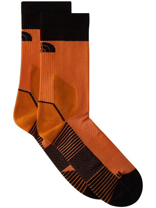 The North Face Trail Run Crew Socks Vivid Flame/Black