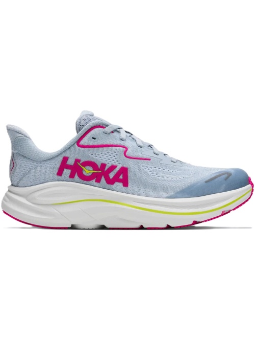 Hoka One One Clifton 10 Big Kids Overcast/Neon dragonfruit