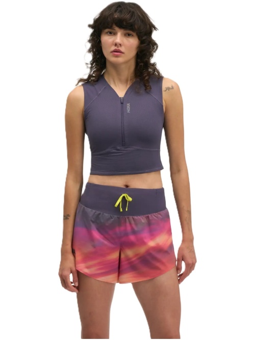 Hoka One One SkyBreeze Crop Tank W Squid Ink