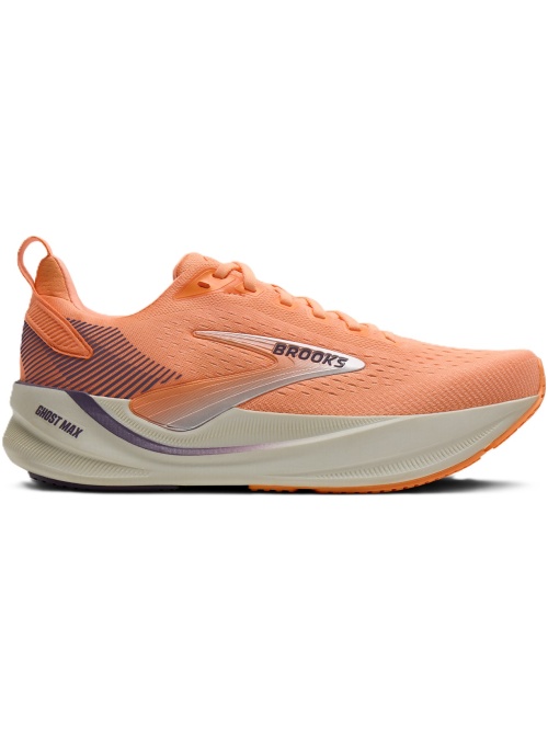 Brooks Ghost Max 4 W Cyber Peach/Grape/Bluewash