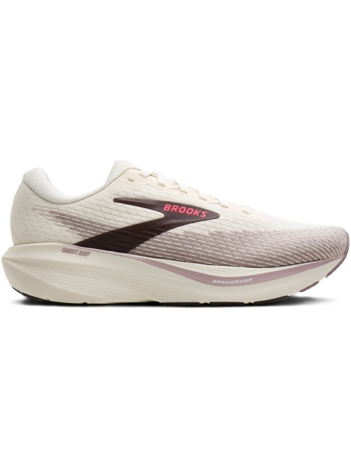 Brooks Ghost Amp W Arctic Wolf/Dove/Pink