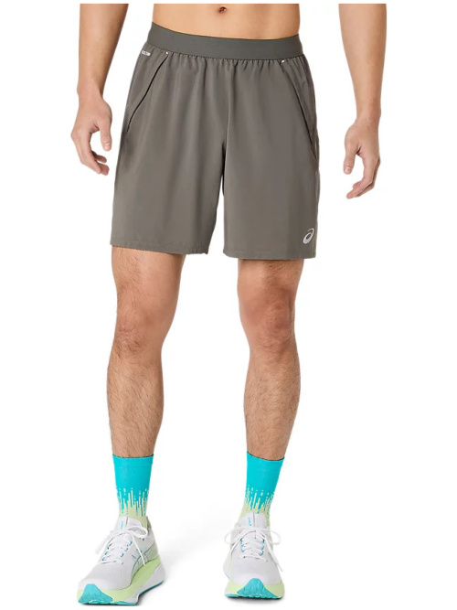 Asics Road 2In1 7″ Short Truffle Grey