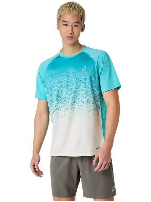 Asics Road Fade SS Top Energy Aqua