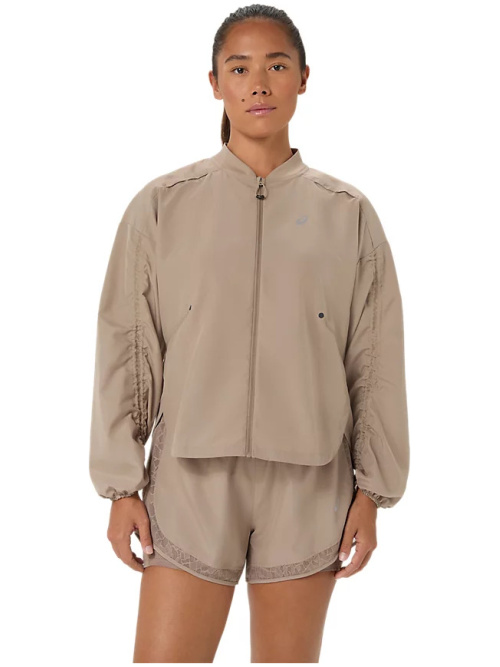 Asics Nagino Run Adjustable Jacket W Greige