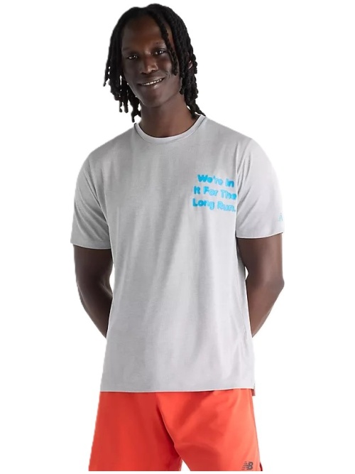 New Balance RC Essential Graphic T-Shirt Athletic Grey/Altitude