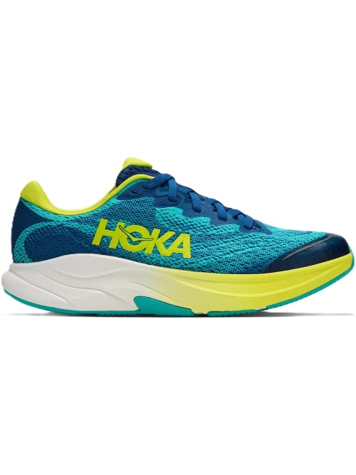 Hoka One One Rincon 4 Big Kids Electric Aqua/Neon Hoka Citrus