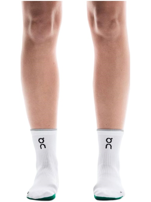 On Elite Run Sock Mid White/Ivory