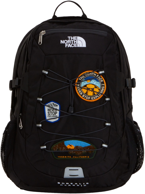 The North Face Borealis Classic Patch Backpack Black/Asphalt Grey