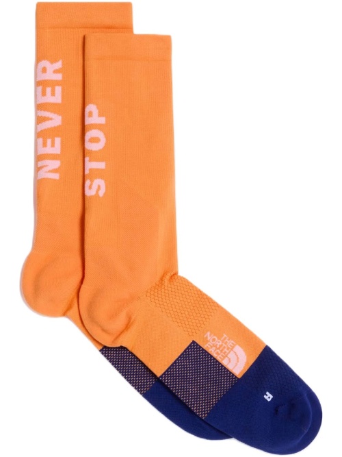 The North Face Never Stop Trail Run Crew Socks Papaya/Bold Blue