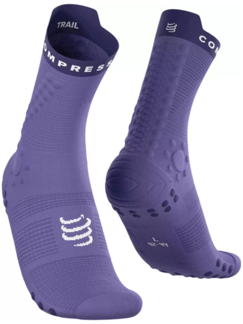 Compressport Pro Racing Socks V4.0 Trail Run High Purple/Peacoat