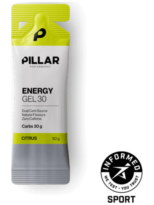 Pillar Energy Gel 30 Citrus