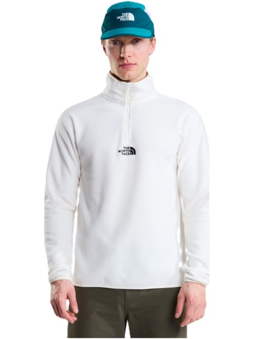 The North Face Glacier 1/4 Zip Fleece White Dune