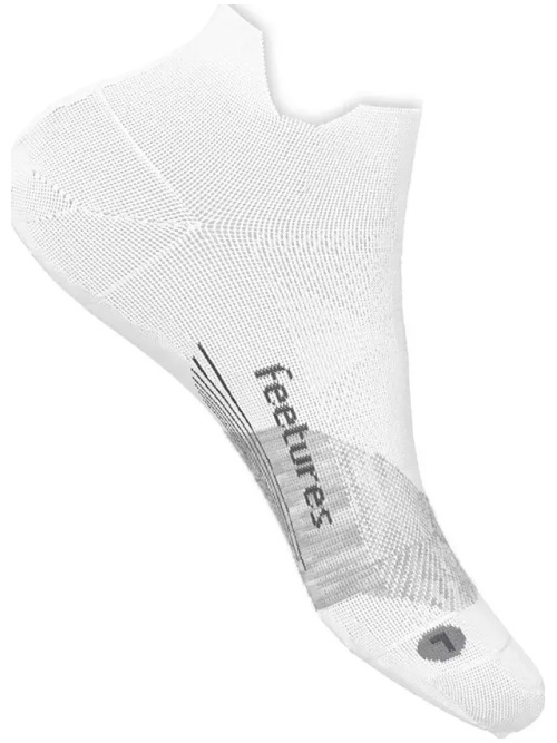 Feetures Elite Ultra Light No Show Tab White