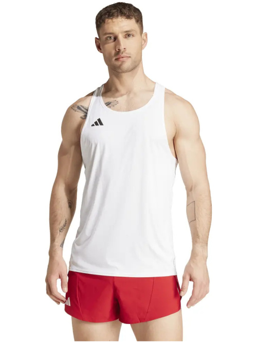 Adidas Adizero Essentials Running Tank Top White