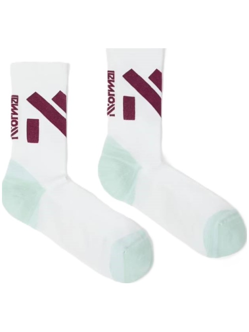 No Normal Race Socks White/Green